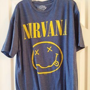 NIRVANA Tee Shirt 651 Brand Blue Gray